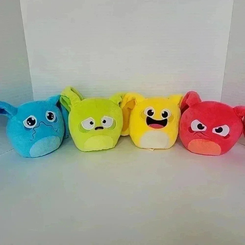 Hana Zuki LOT OF 4 Full Of Treasures Blue Lime Green Yellow Red BUNNY PLUSH